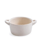 Ribbed Ceramic Speckled Casserole Bowl with Handles