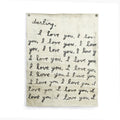 Letter For You Hand Painted Wall Hanging 36" x 48" (size will vary)