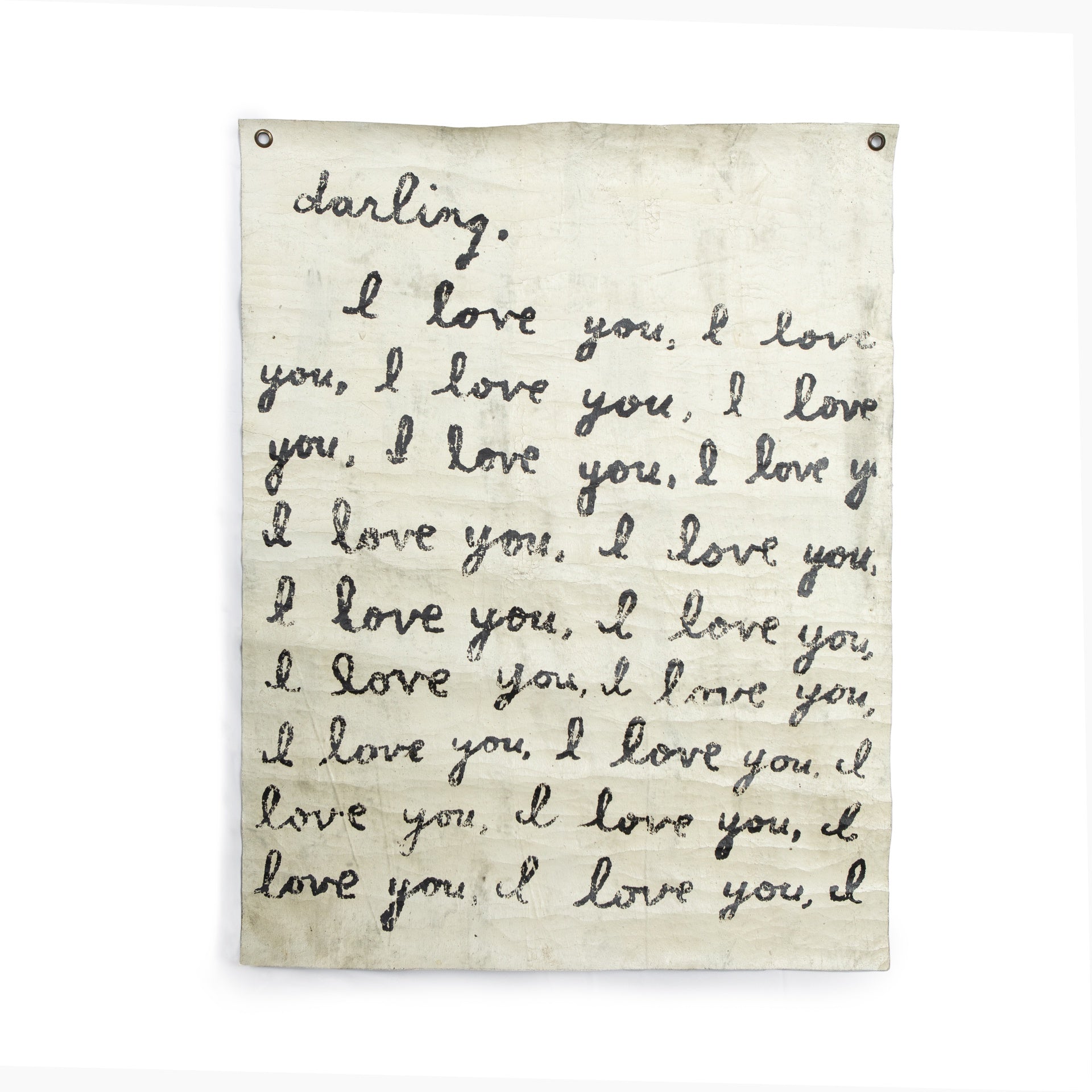Letter For You Hand Painted Wall Hanging 36" x 48" (size will vary)
