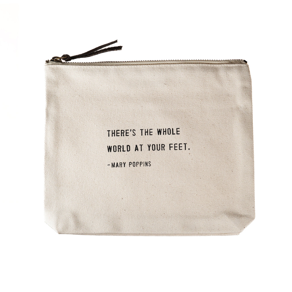 There's The Whole World (Mary Poppins) Canvas Zip Bag