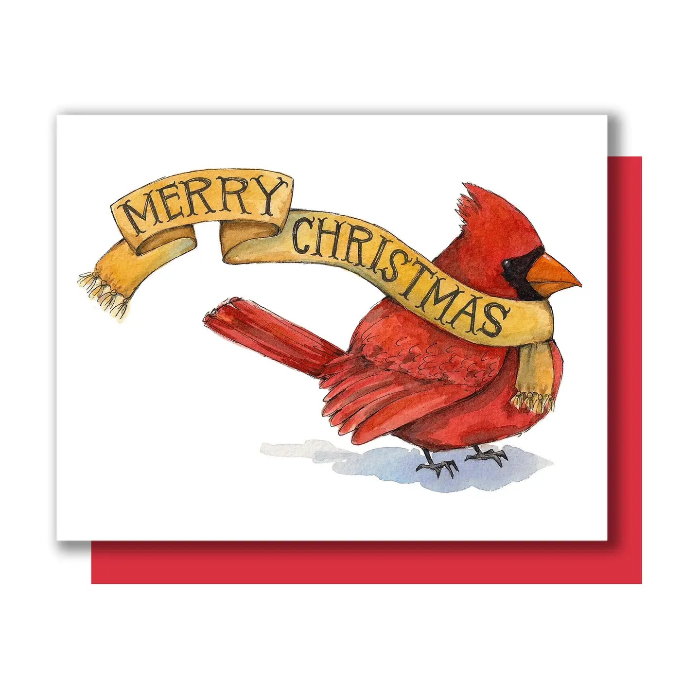 Merry Christmas Cardinal Card