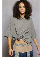 Vintage Washed Relaxed Fit Jersey Top