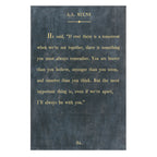A.A. Milne Art Print - Gallery Wrap