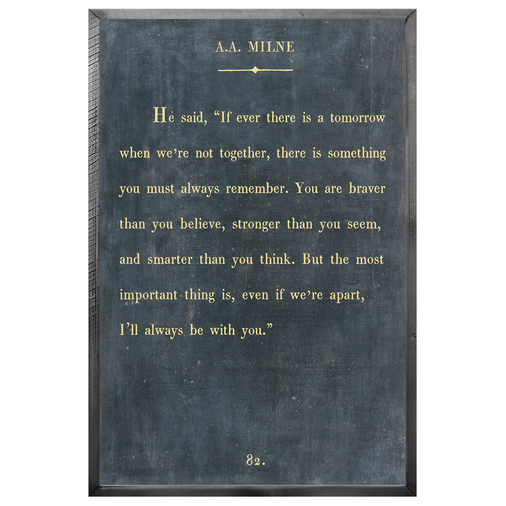 A.A. Milne Art Print - Book Collection