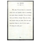A.A. Milne Art Print - Grey Wood