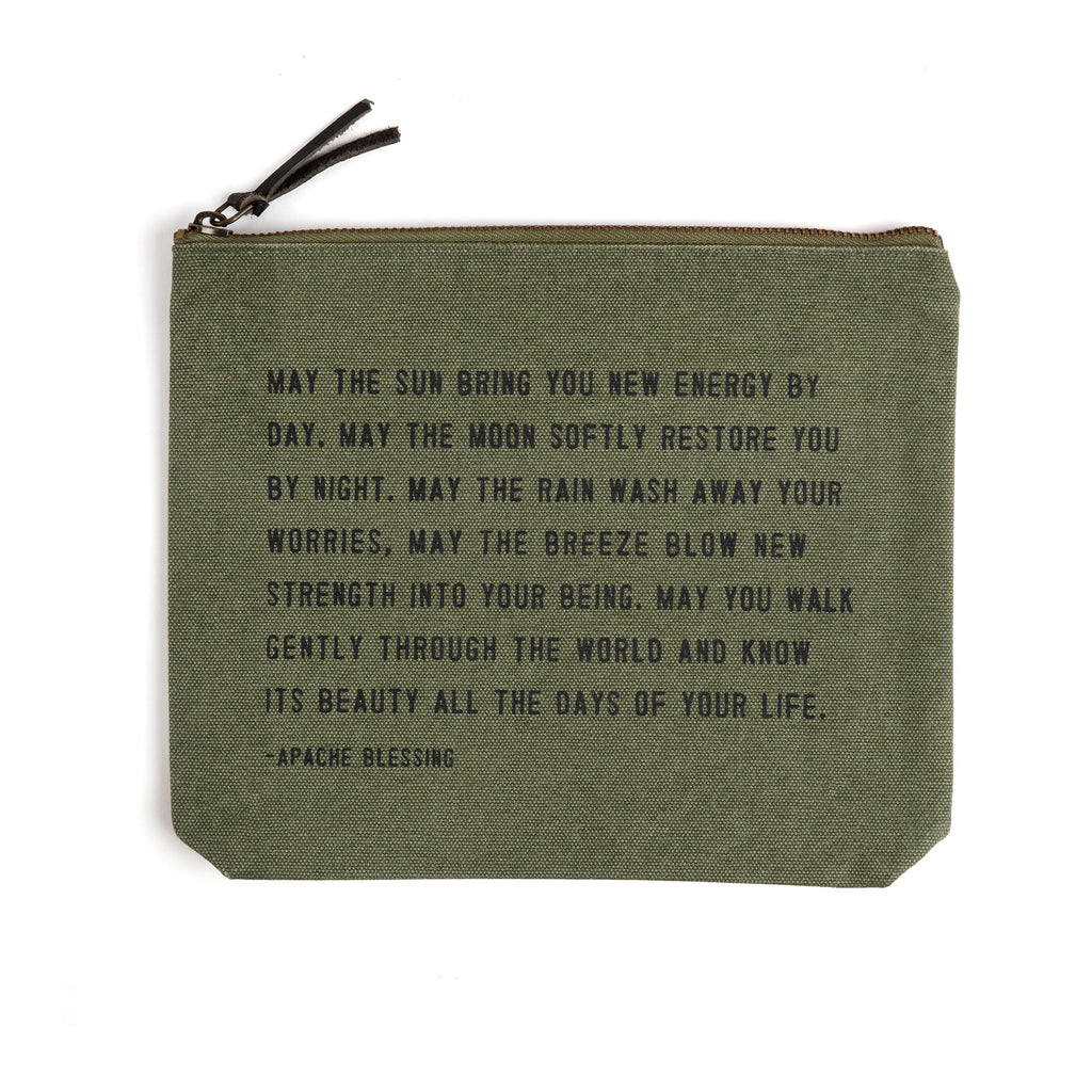 Rosemary Canvas Zip Bag