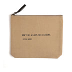 Flax Canvas Zip Bag