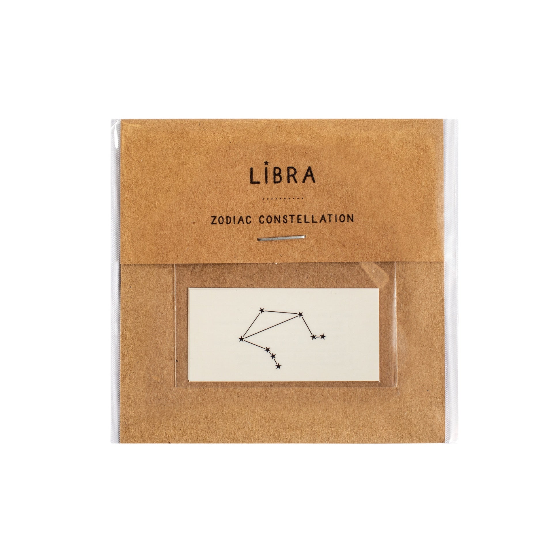 Libra Zodiac Constellations Temporary Tattoo- Single Set of 2