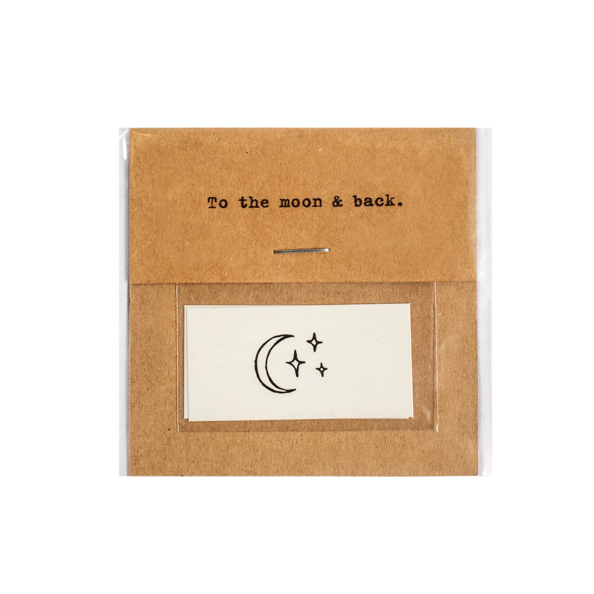 Moon Temporary Tattoo- Single Set of 2