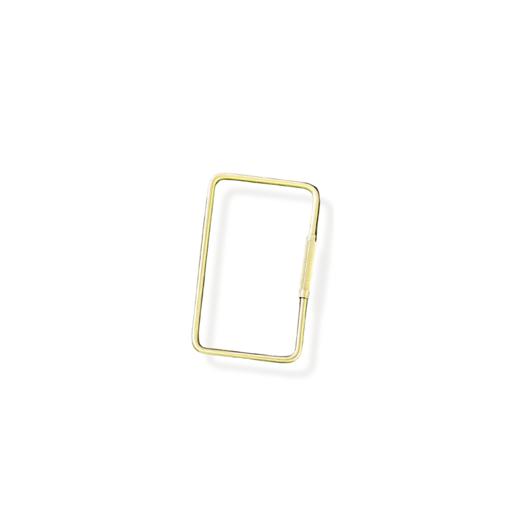 Rectangular Brass Carabiner