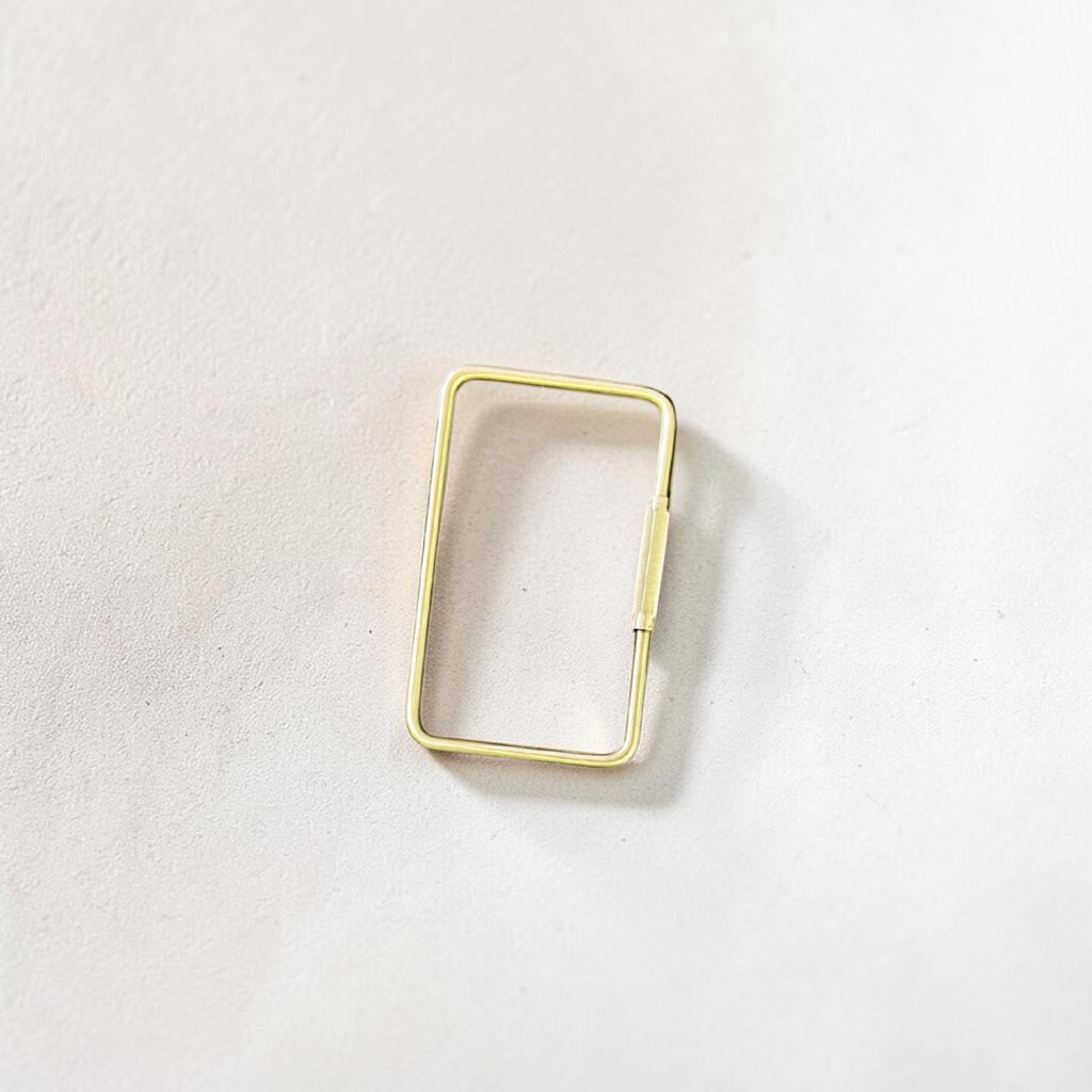 Rectangular Brass Carabiner