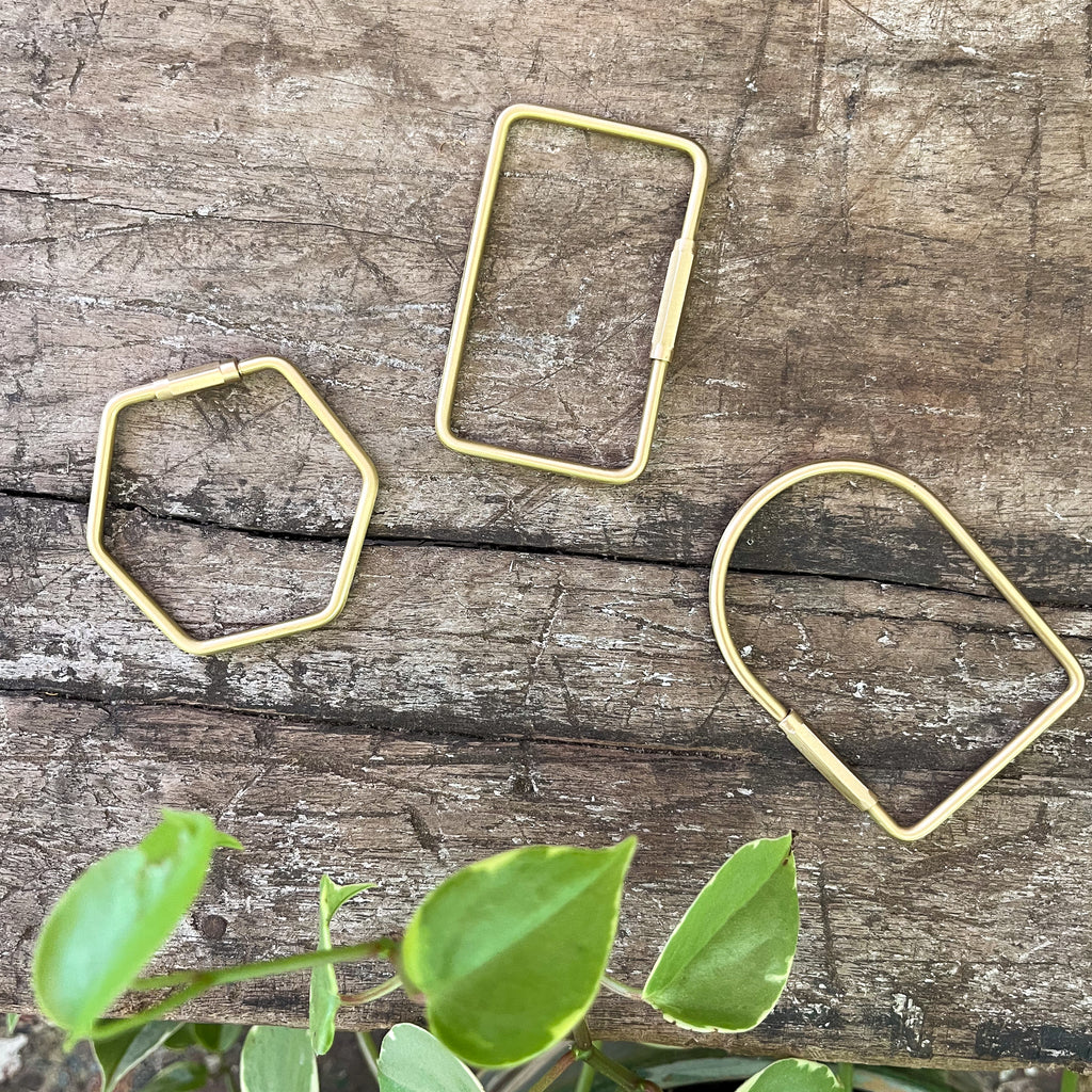 Rectangular Brass Carabiner