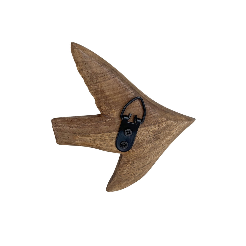 Hand Carved Wooden Sparrow