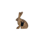 Hand Carved Wooden Rabbit