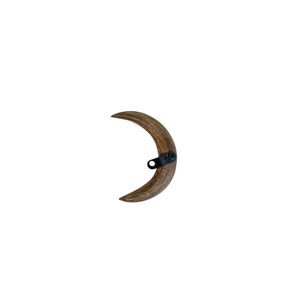 Hand Carved Wooden Crescent Moon