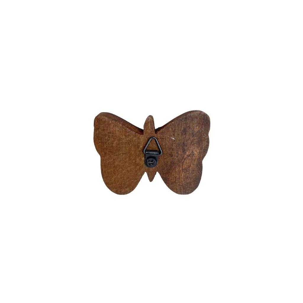 Hand Carved Wooden Butterfly