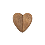 Wooden Heart Shape Magnetic Ring Box  5"