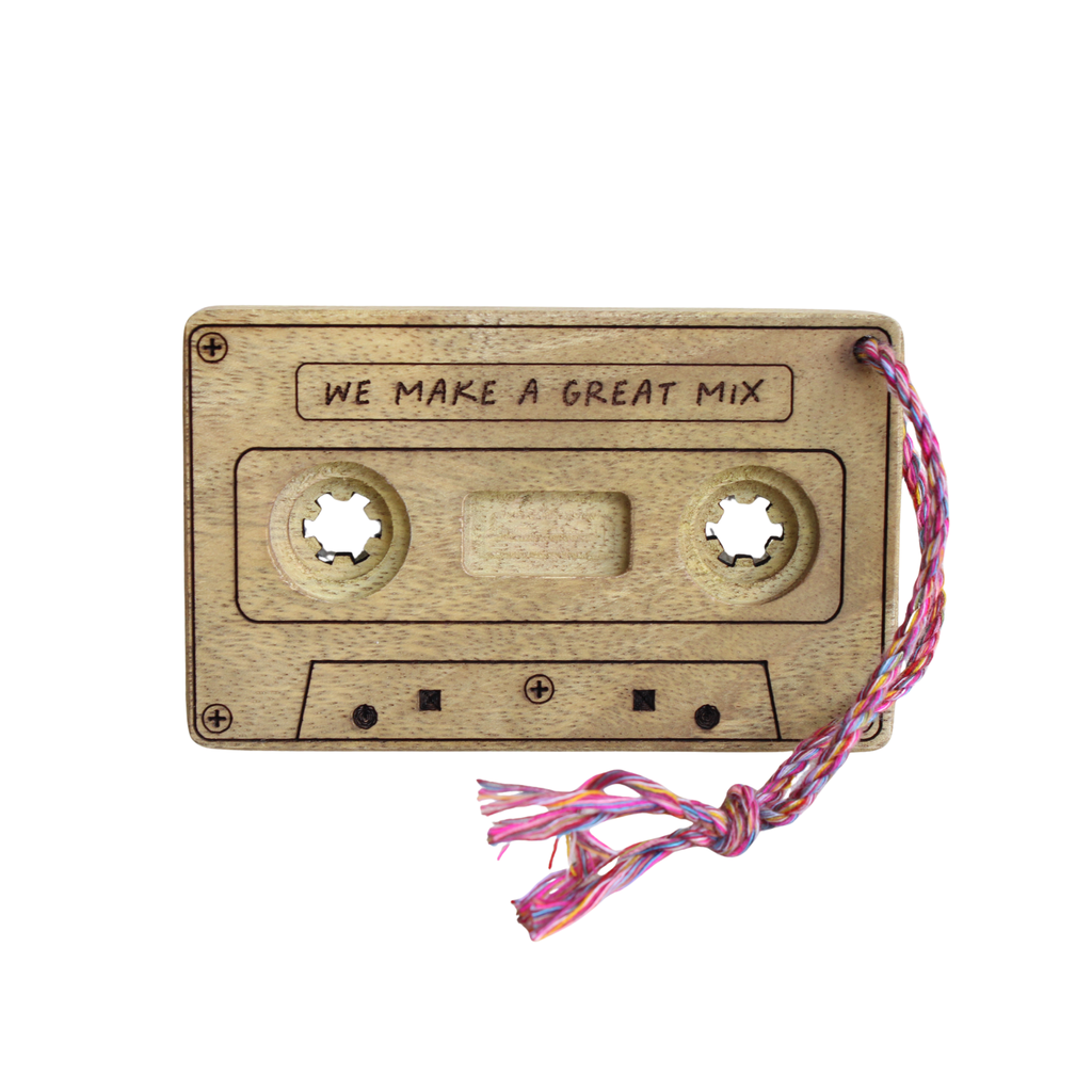 Wooden Mixtape Ornament