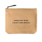 Blush Canvas Zip Bag