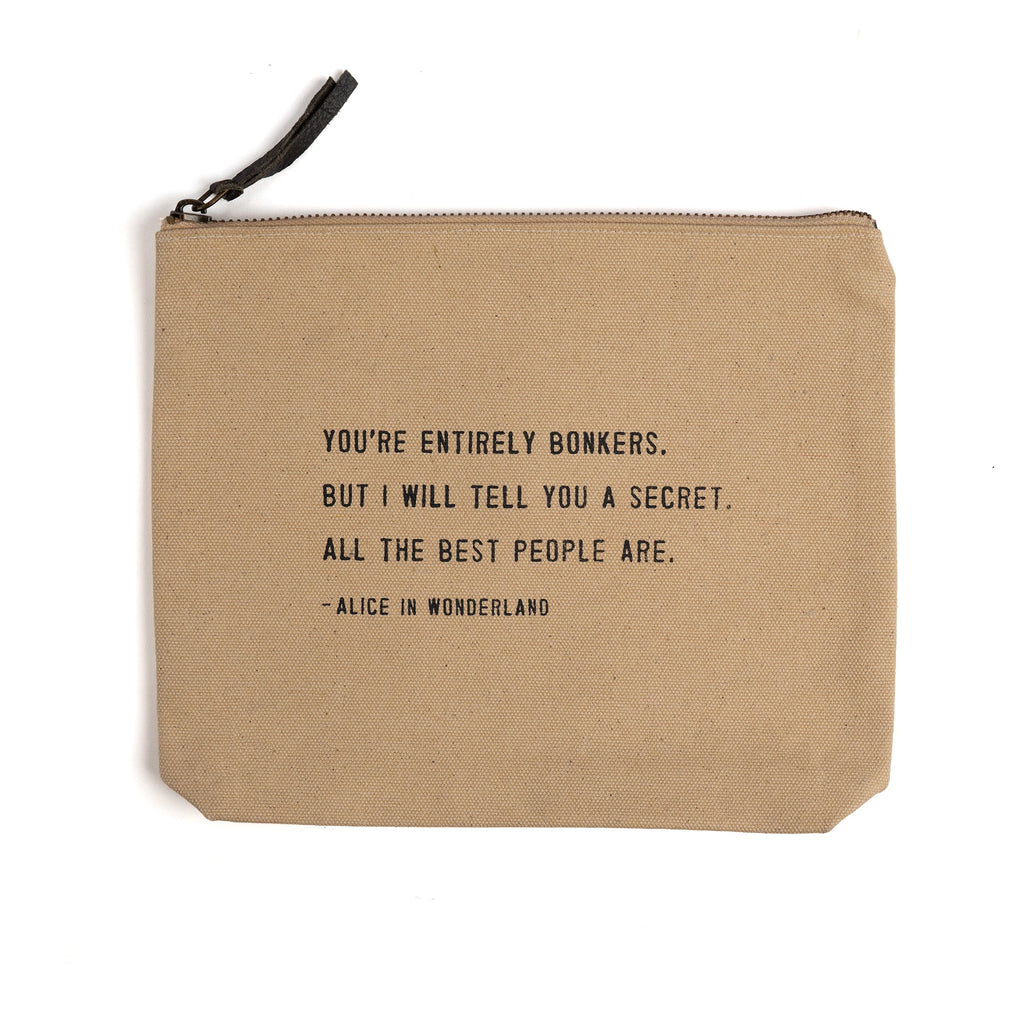 Flax Canvas Zip Bag