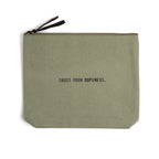 Mint Canvas Zip Bag