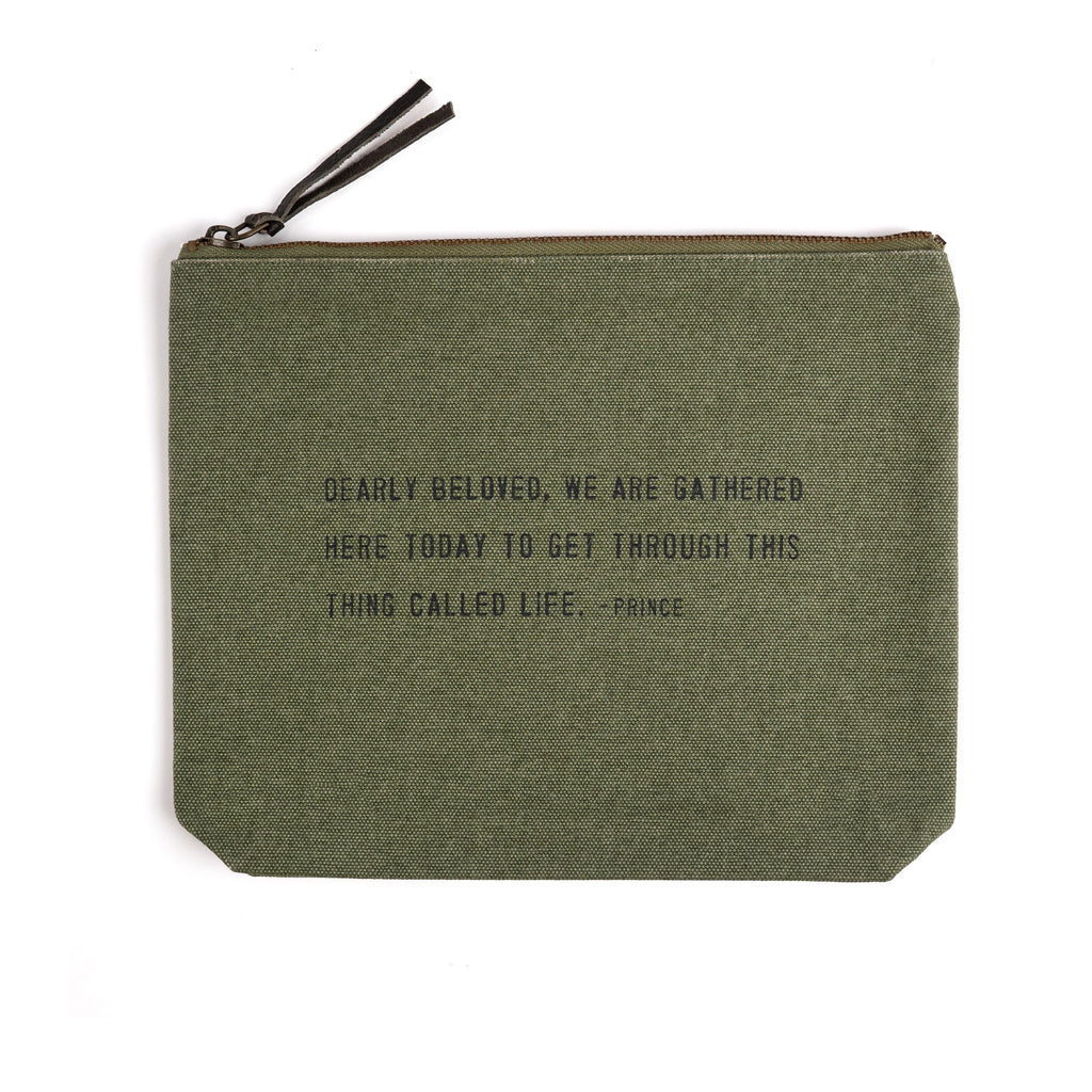 Rosemary Canvas Zip Bag