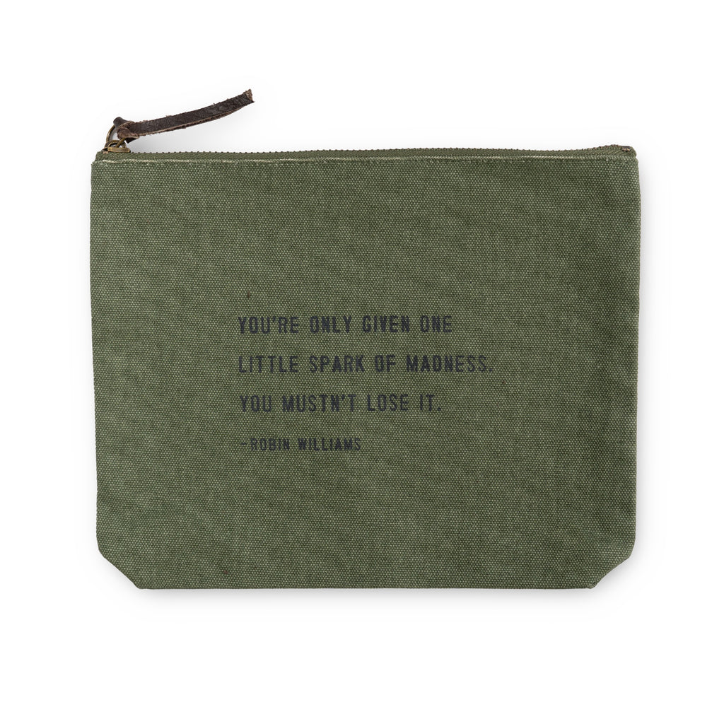 Rosemary Canvas Zip Bag