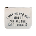 Cool Bands Canvas Zip Bag - Cream