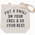 Put A Smile Canvas Tote