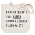 Birthplace Canvas Tote
