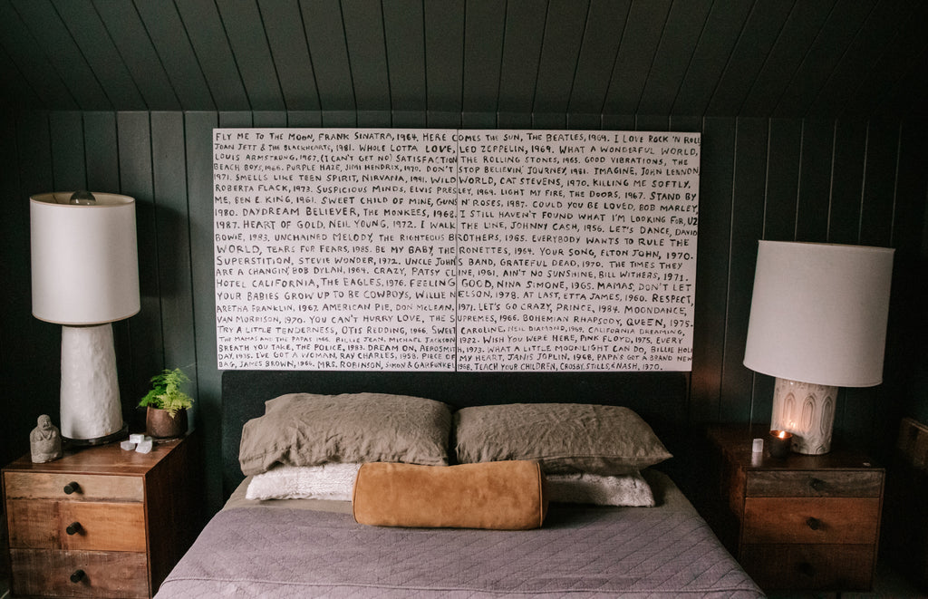 Playlist Art Print in White - Custom
