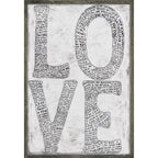 L-O-V-E Art Print in White