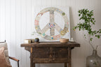 Choose Peace Art Print in White - Multi Panel