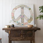 Choose Peace Art Print in White - Gallery Wrap