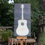 Vertical Guitar Legend Two Art Print - Gallery Wrap