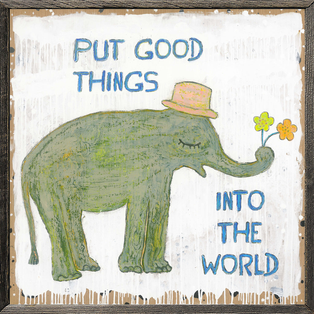 Good Things Elephant - Art Print