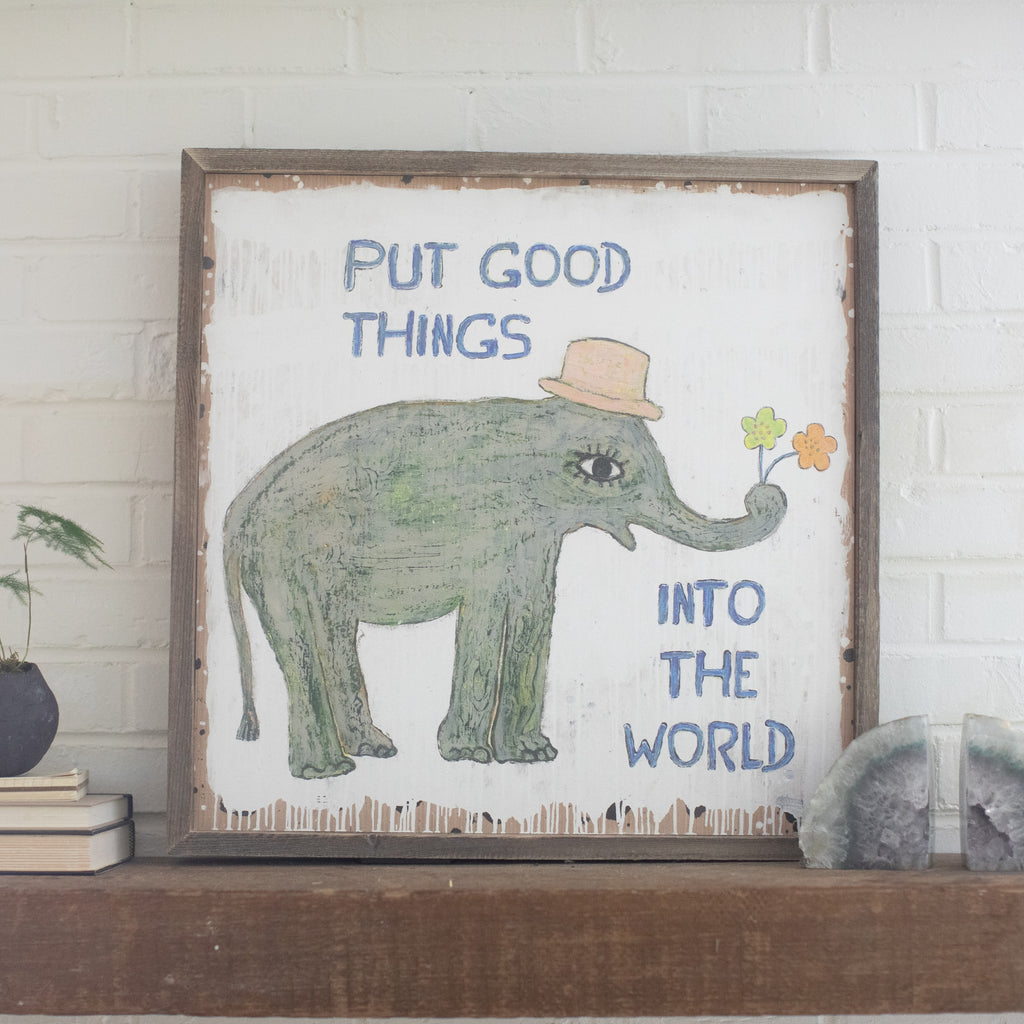 Good Things Elephant - Art Print