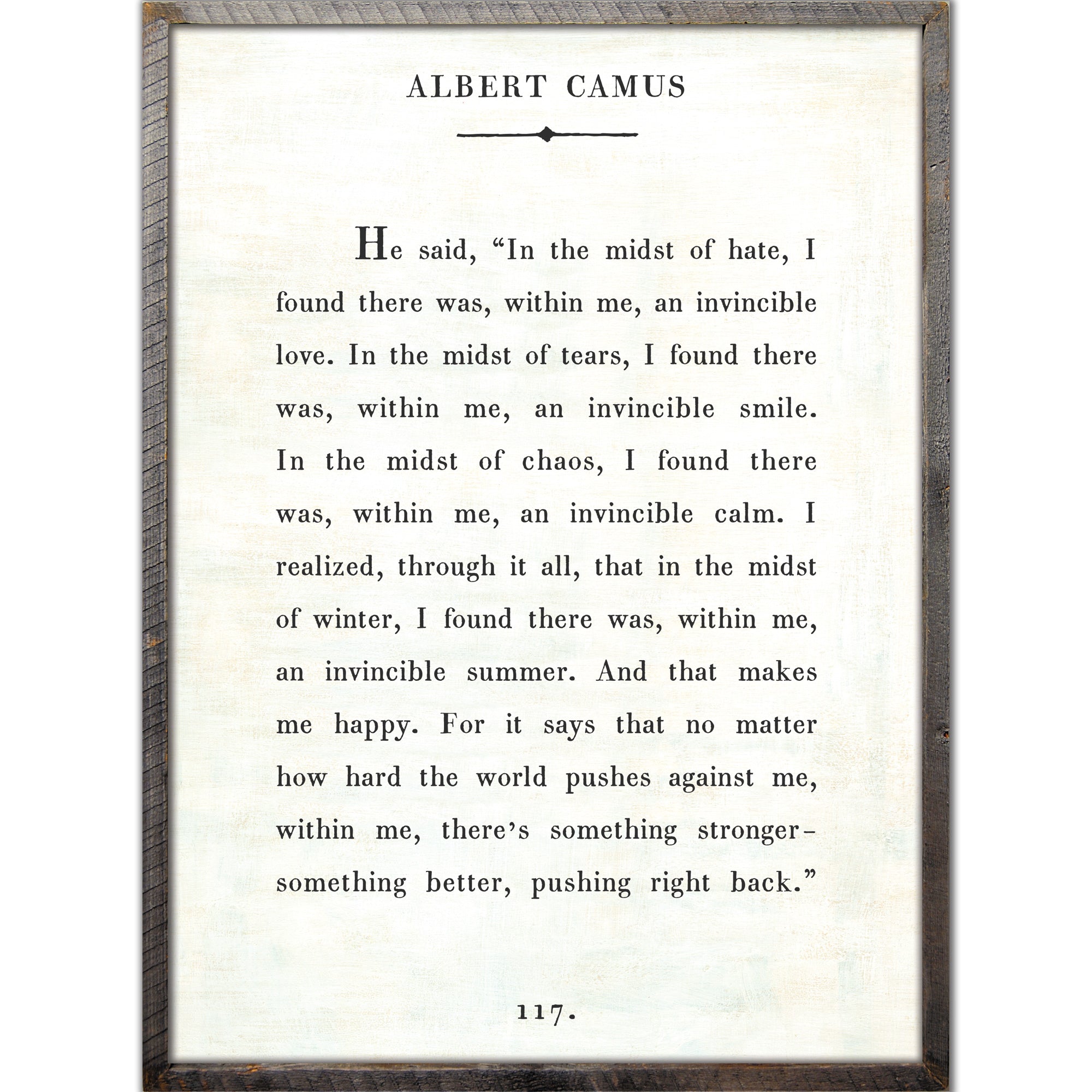 Albert Camus Art Print - Book Collection