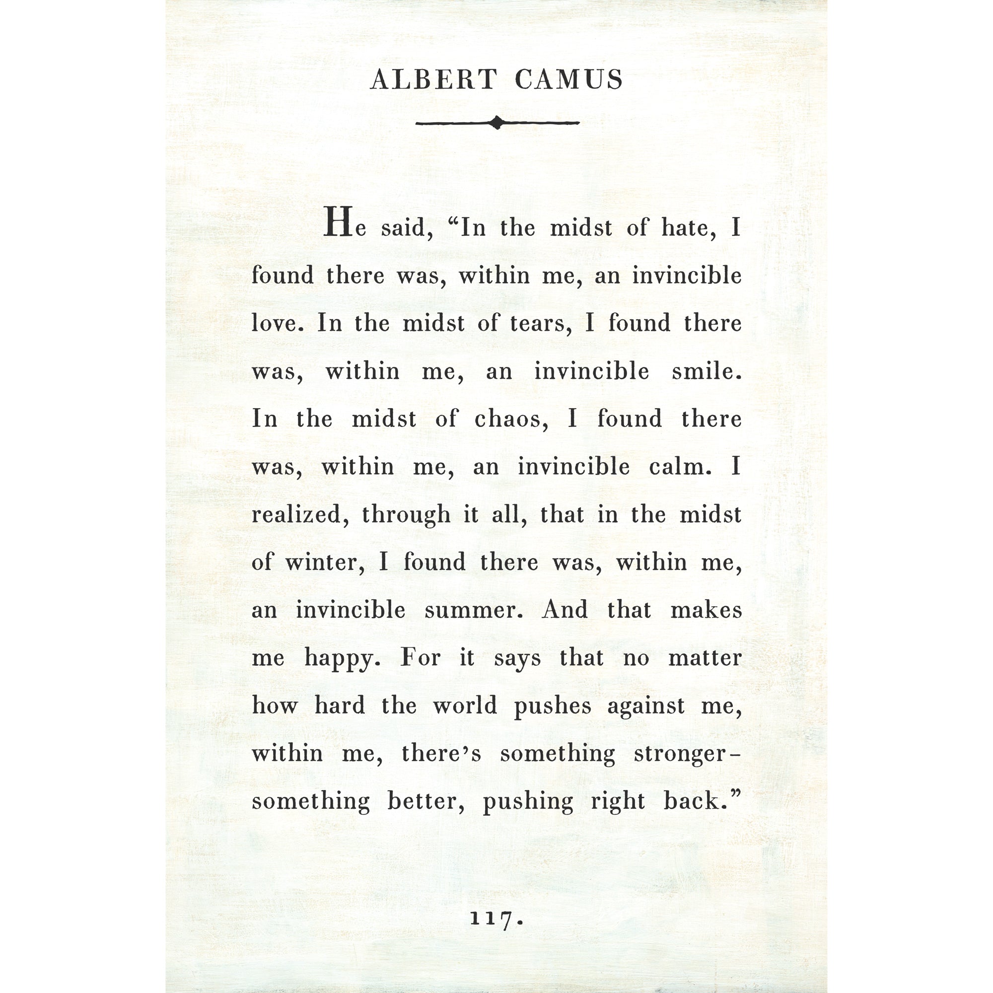 Albert Camus Art Print - Gallery Wrap