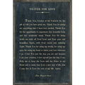 Prayer For Love Art Print (Grey Wood)