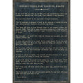 Instructions Before Visiting Earth Art Print (Grey Wood)