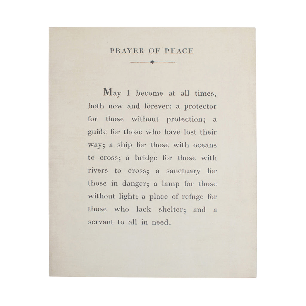 Prayer of Peace Book Collection Art Poster