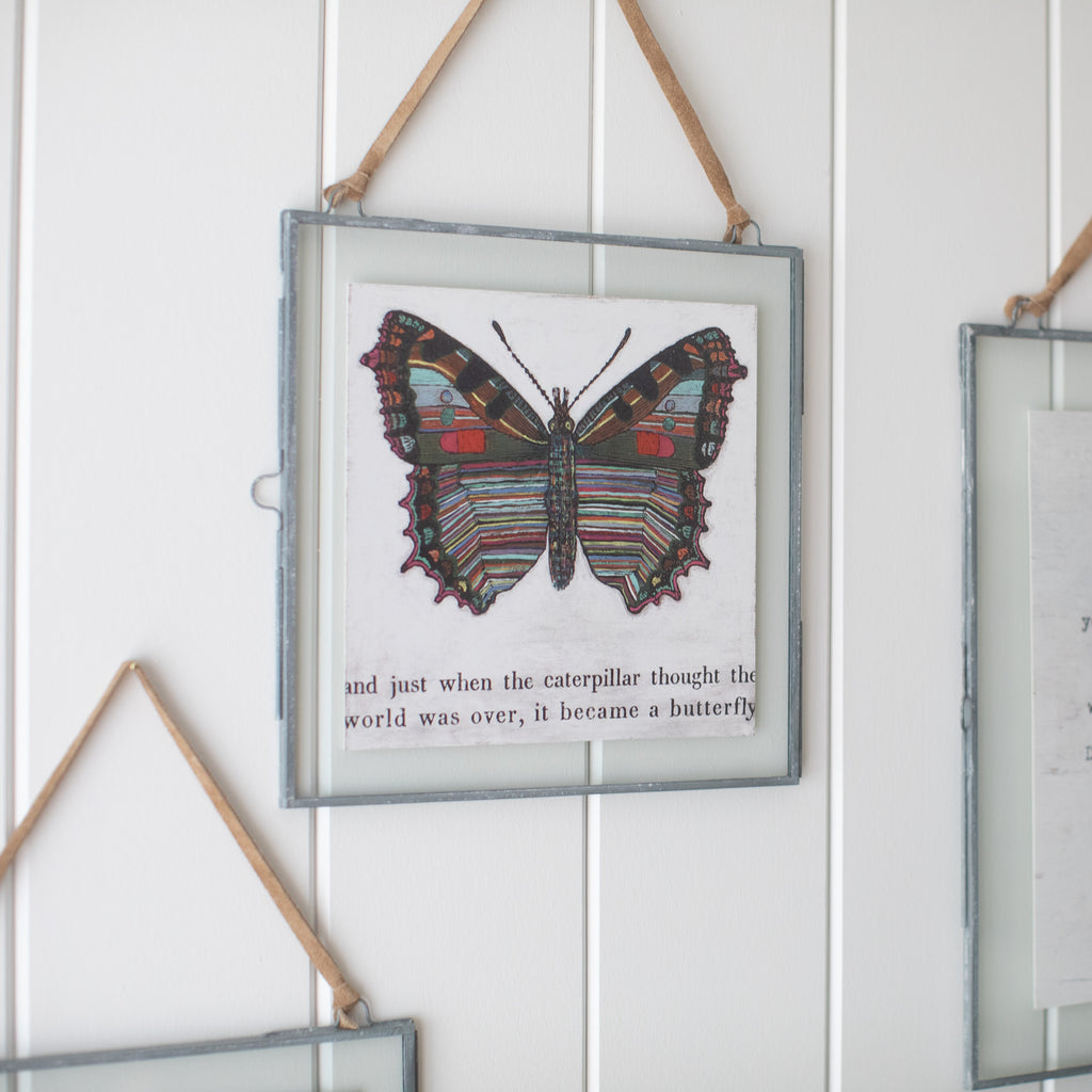 Butterfly Art Poster - 8" x 8"