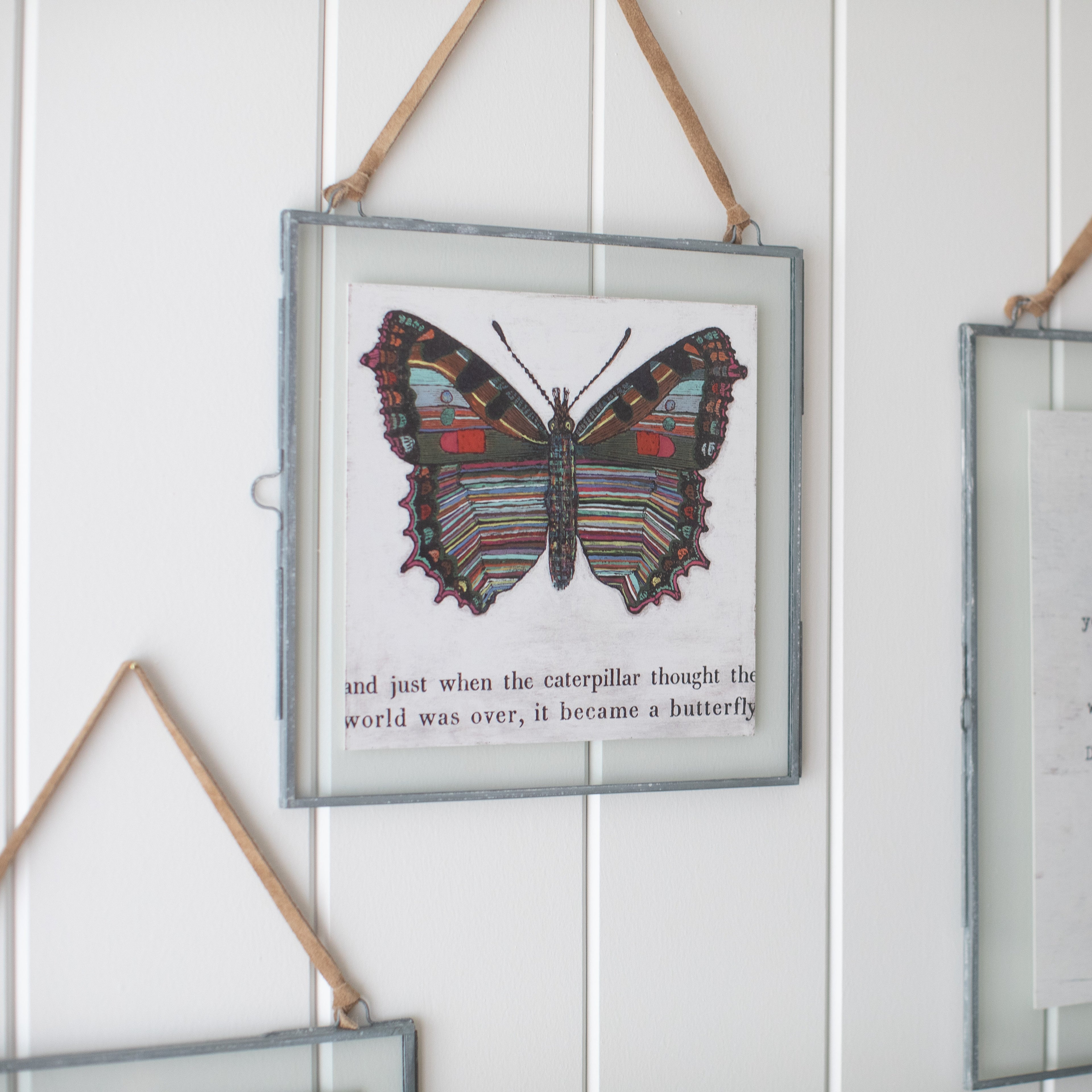 Butterfly Art Poster - 8" x 8"