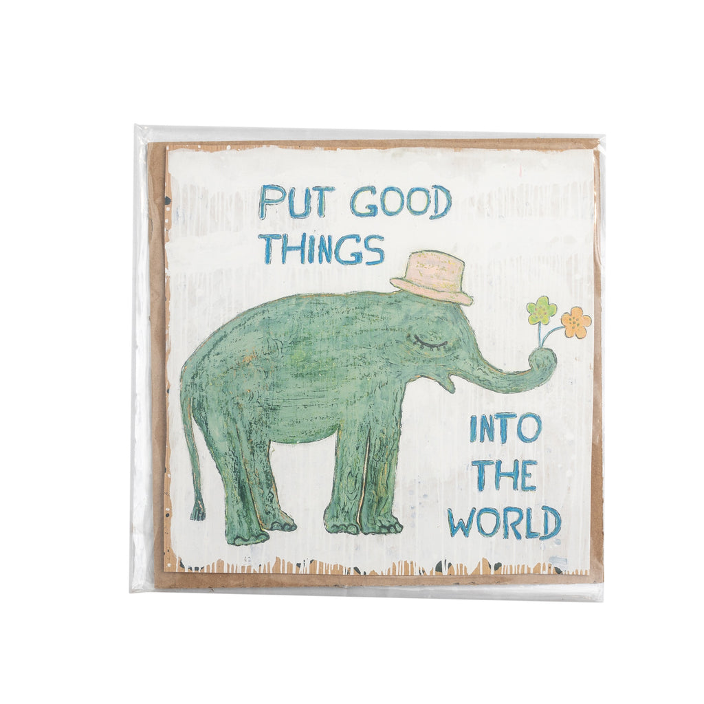 Good Things Elephant Art Poster