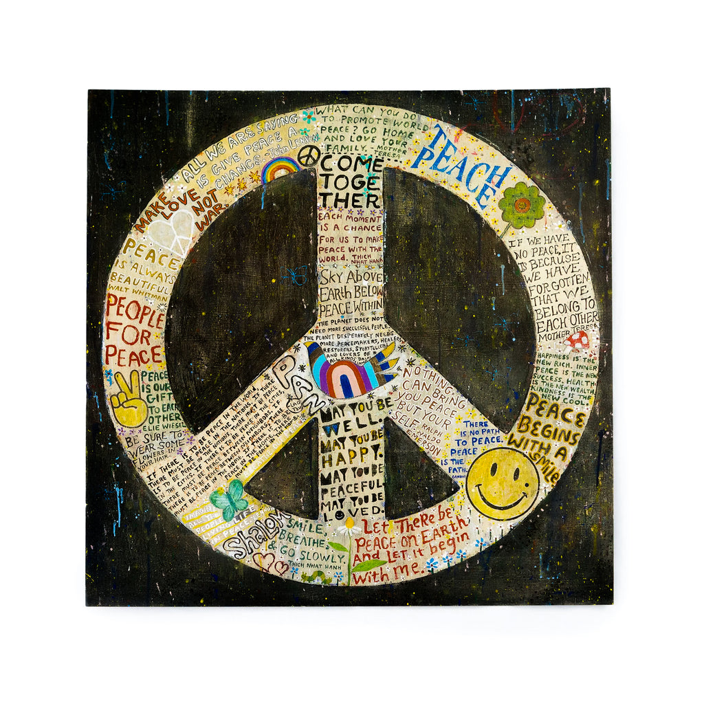 Choose Peace Art Poster - 12" x 12"