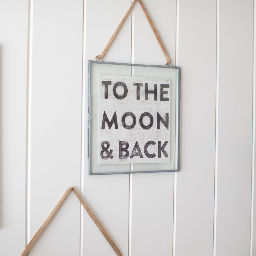 To The Moon & Back Art Poster - 8" x 8"