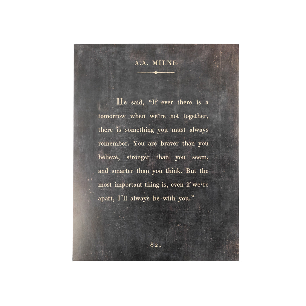 A.A. Milne Book Collection Art Poster