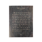 Jim Valvano Book Collection Art Poster in Charcoal - 12" x 16"