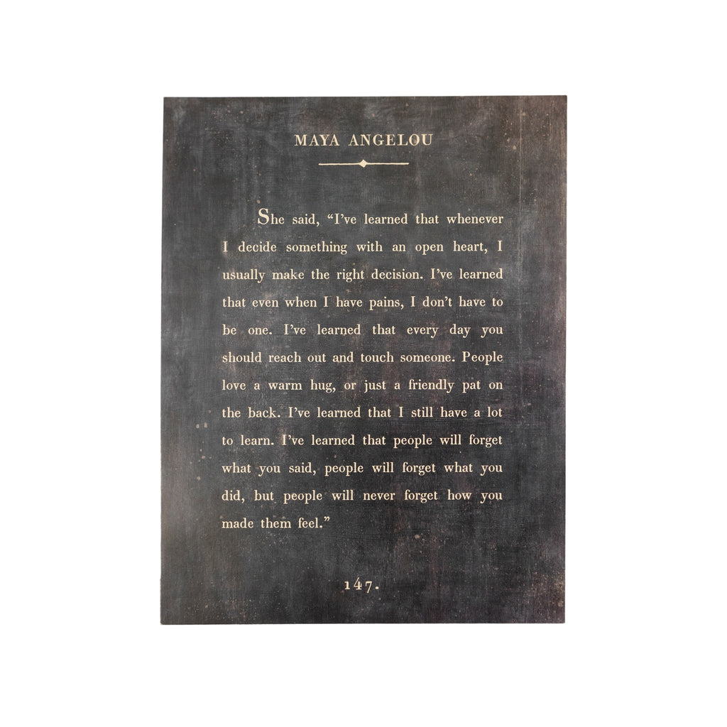 Maya Angelou Book Collection Art Poster